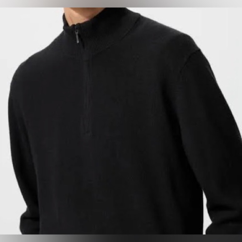 J. CREW Cashmere Half-Zip Sweater
